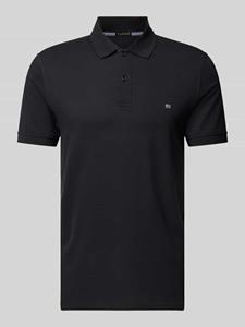 Christian Berg Men Poloshirt met labeldetail