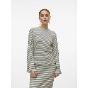 Vero moda Gestreepte T-shirt in ribtricot