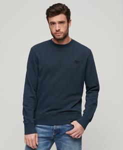 Superdry Mannen Vintage Sweatshirt met Wassing Blauw