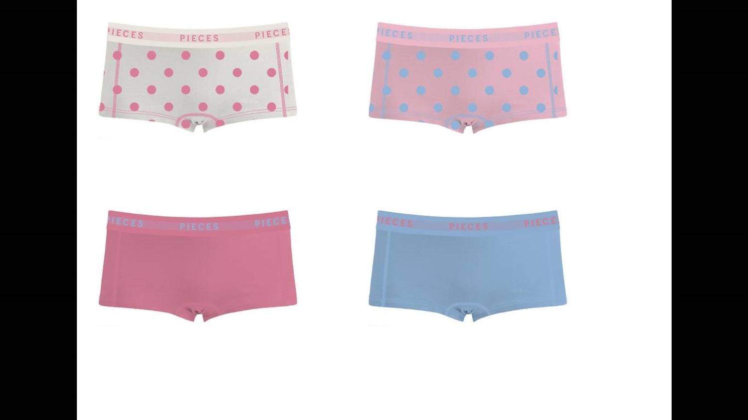 Pieces Pclogo lady boxers 4-pack
