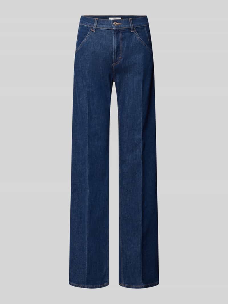 BRAX Wide leg jeans met persplooien, model 'STYLE.MAINE'
