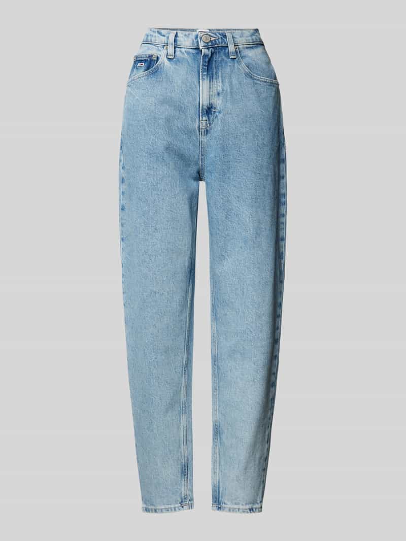 Tommy Jeans Ultra high tapered mom fit jeans met labelstitching