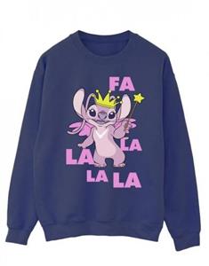 Disney heren Lilo & Stitch Angel Fa La La katoenen sweatshirt