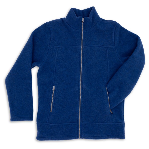 Engel  Herren-Jacke mit Reißverschluss an den Taschen - Wollen vest, blauw
