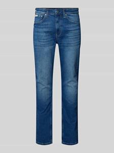 Calvin Klein Jeans Slim tapered fit jeans met labelpatch