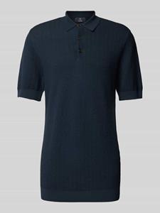 Matinique Slim fit poloshirt met structuurmotief