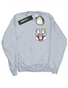 Looney Tunes Bugs Bunny Face-sweatshirt met nepzak voor meisjes