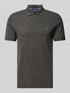 Christian Berg Men Poloshirt met labeldetail