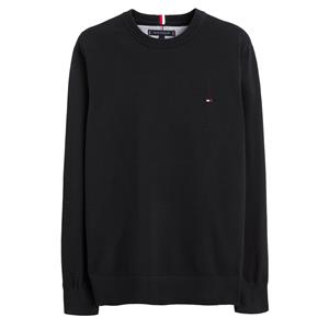 Tommy hilfiger Trui met ronde hals, logo op de borst