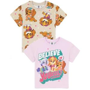 Paw Patrol Meisjes Geloven In Jezelf T-Shirt (Pakket van 2)