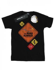 Looney Tunes meisjes Road Runner verkeersbord katoenen T-shirt