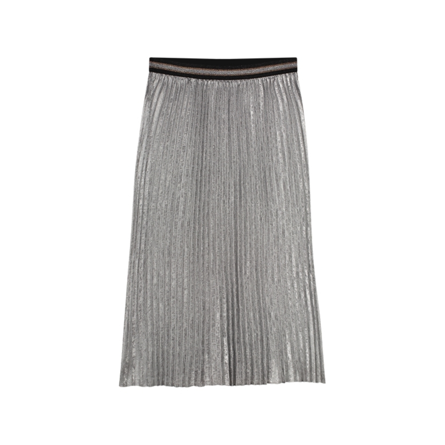 SUMMUM Female Rokjes Pleated Skirt Lamee Metallic 6s1256-12114