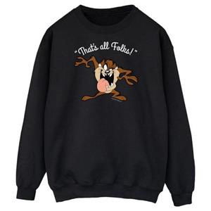 Looney Tunes Heren That's All Folks Taz-sweatshirt