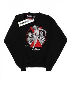 Marvel heren Black Widow filmkarakter badge katoenen sweatshirt