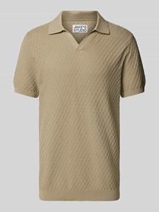 JAKE*S STUDIO MEN Regular fit poloshirt met structuurmotief