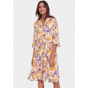 Saint Tropez Zomerjurk EdaSZ dress met volants en 3/4 mouwen