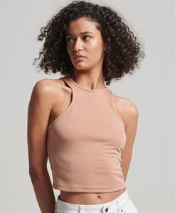 Superdry Vrouwen Studios Racer Tanktopje van Jersey Nude