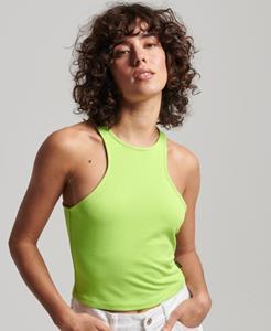 Superdry Vrouwen Studios Racer Tanktopje van Jersey Groen