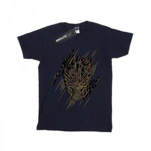 Marvel meisjes Black Panther gouden hoofd katoenen T-shirt