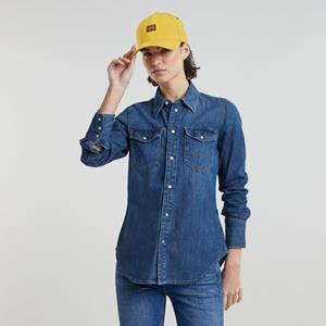 G-Star RAW Slim Western Shirt - Donkerblauw - Dames