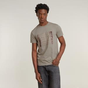 G-Star RAW Gradient Graphic T-Shirt - Beige - Heren