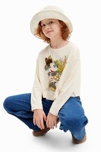 Desigual Minnie Mouse bloemen T-shirt - WHITE