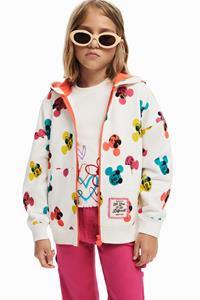 Desigual Mickey Mouse hoodie - WHITE