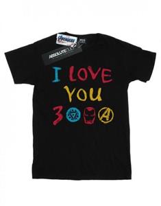 Marvel Boys Avengers Endgame I Love You 3000 kleurpotloden T-shirt