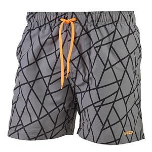 BECO tangram zwemshorts | grijs/oranje |