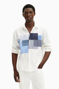 Desigual Patchwork overhemd - WHITE