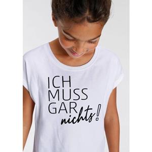 KIDSWORLD T-shirt Ich muss gar nichts!