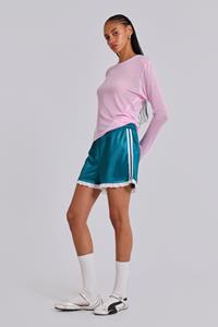 Jaded London Bronwyn Broderie Football Shorts