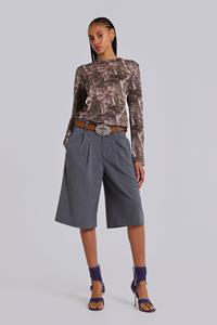 Jaded London Grey Goliath Tailored Shorts