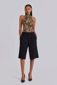 Jaded London Black Goliath Tailored Shorts