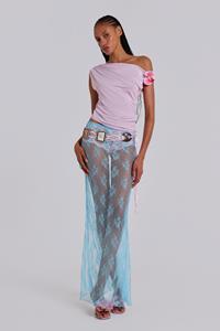 Jaded London Sky Lace Maxi Skirt