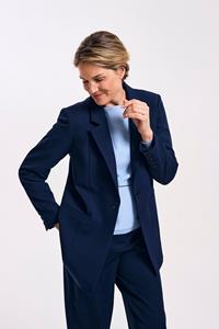 Améline Lange Blazer In Elastisch Twill