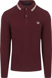 Fred Perry Longsleeve Polo Bordeaux 597