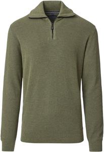 Casa Moda Halfzip Trui Groen