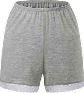 Wäschepur Dames Shorts grijs gemêleerd Maat