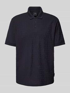 Armani Exchange Regular fit poloshirt met structuurmotief