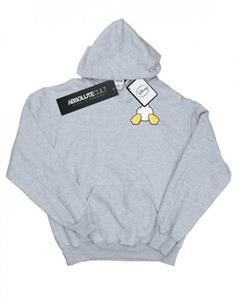 Disney Donald Duck-hoodie met print op de achterkant van de borst voor meisjes