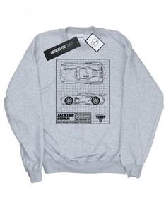 Disney Heren Cars Jackson Storm blauwdruk katoenen sweatshirt