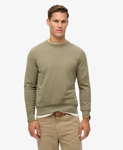 Superdry Mannen Classic Essential Sweatshirt Khaki