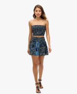 Superdry Vrouwen St. Tropez-minirok met Paisleyprint Blauw