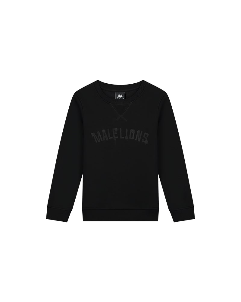 Malelions Sweater paint - Zwart