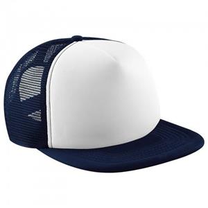 Beechfield vintage effen truckerpet met snapback