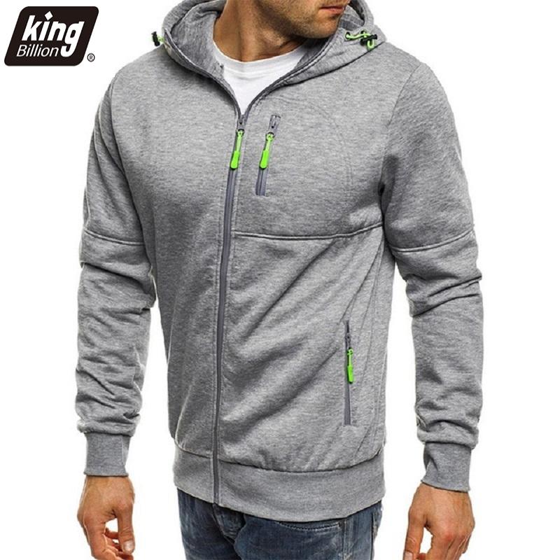 King Billion New Men's Hoodies Casual Sports Design Spring and Autumn Winter Long-sleeved Cardigan Hooded Men's Hoodie