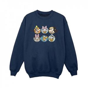 Disney jongens Mickey Mouse en vrienden gezichten sweatshirt