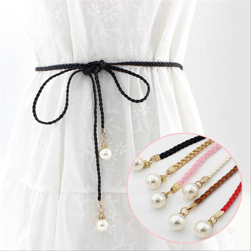 One By One Fashion Body Belt Pearl Belt Pearl Beads Taille Vrouwen Taille Taille Riem