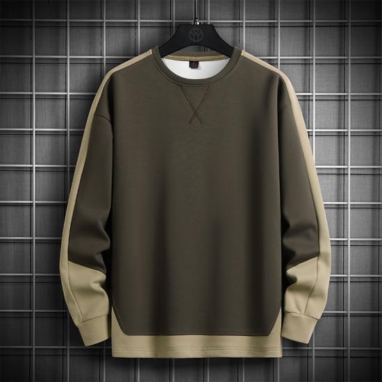 Big Thumb 2024 Sweatshirts Mannen Patchwork Lange Mouw Hoodie Streetwear Tops Mannelijke Hip Hop Harajuku Koreaanse Heren Casual O-hals Trui
